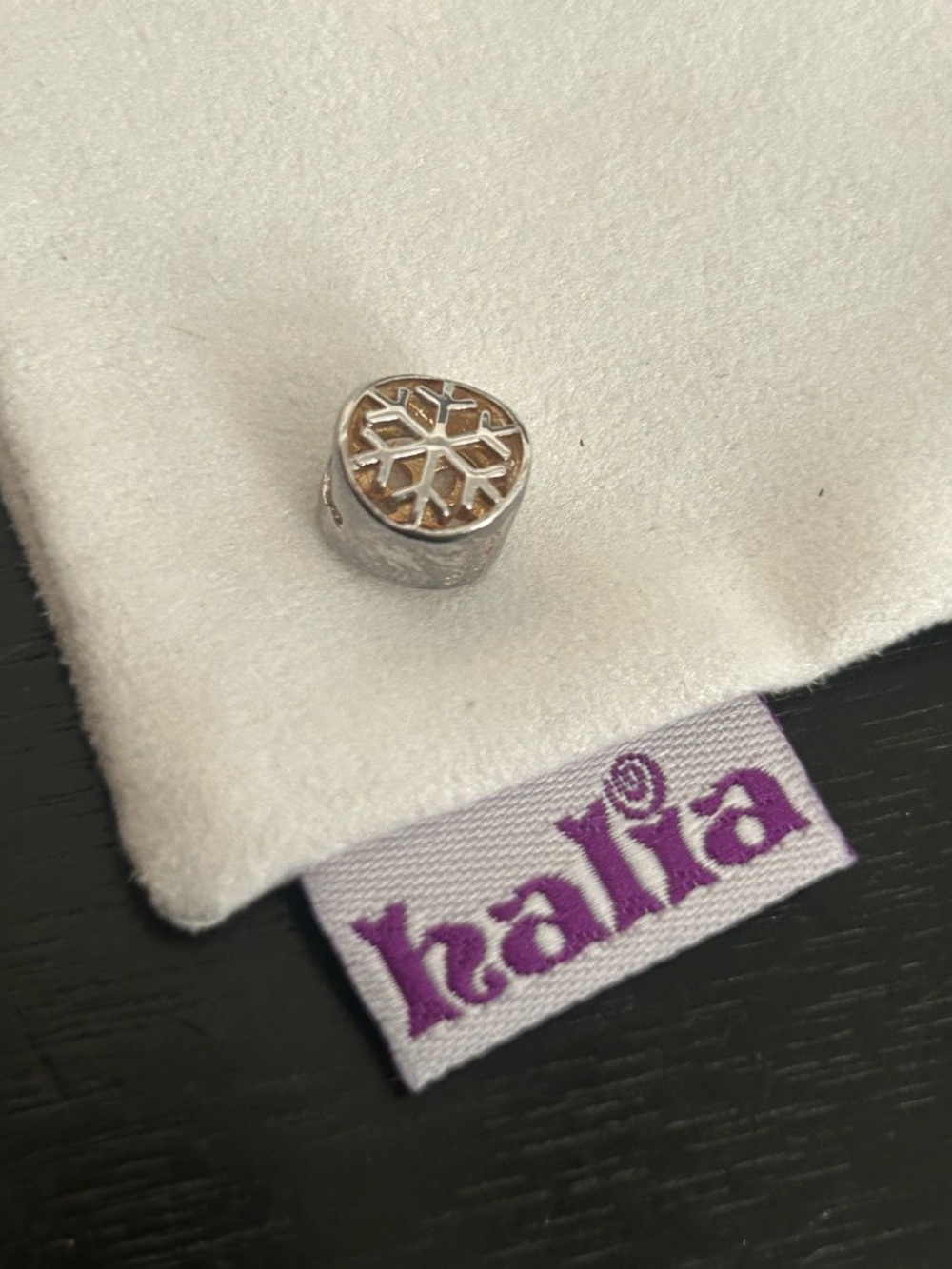 Halia “Light Snowflake” Charm - Sterling Silver